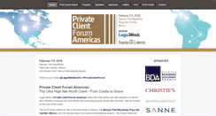 Desktop Screenshot of privateclientforum-americas.com