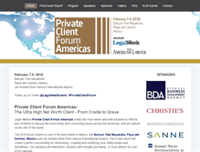 Tablet Screenshot of privateclientforum-americas.com